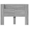 Stylish LED Headboard Cabinet Grey Sonoma | HipoMarket