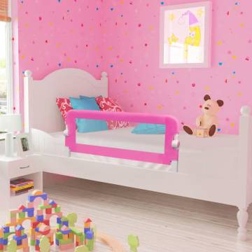 Toddler Safety Bed Rail 2 pcs Pink | Hipomarket UK