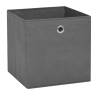 Stylish Non-woven Fabric Storage Boxes - 4 pcs Grey | HipoMarket