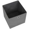 Stylish Non-woven Fabric Storage Boxes - 4 pcs Grey | HipoMarket