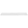 Stylish Floating Wall Shelves - Set of 4 High Gloss White