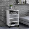 Sideboard High Gloss White 57x35x90 cm Engineered Wood Colour high gloss white Quantity in Package 1 