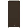 Garden Storage Cabinet Brown 105x55x113 cm - Poly Rattan