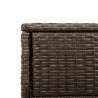 Garden Storage Cabinet Brown 105x55x113 cm - Poly Rattan