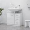 Sink Cabinet High Gloss White 63x30x54 cm Engineered Wood Colour high gloss white Number of 1 Number of Pieces 