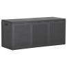 Garden Storage Box 270L Black PP Rattan Colour black Capacity 270 l Model rattan design 