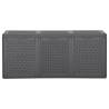 Garden Storage Box 270L - Black PP Rattan | Hipomarket