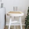 Table Top Round White Ø30x3 cm Solid Wood Pine Colour white Size 30 x 3 cm Quantity in Package 1 