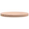 Round Solid Wood Beech Table Top Ø50x4 cm | Hipo Market