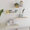 Floating Wall Shelves 4 pcs Oak and White 60x23.5x3.8 cm MDF Colour oak and white Size 60 x 23.5 x 3.8 cm Quantity in Package 4 Number of Pieces 1 