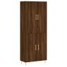 Stylish Highboard in Brown Oak | 69.5x34x180 cm | Hipomarket