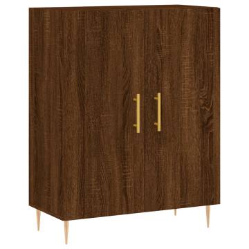 Stylish Highboard in Brown Oak | 69.5x34x180 cm | Hipomarket