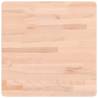 Table Top 50x50 cm – Solid Beech Wood Square Surface