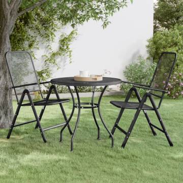 Stylish Garden Table Ø80x72 cm - Anthracite - Hipomarket