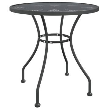 Stylish Garden Table Ø80x72 cm - Anthracite - Hipomarket