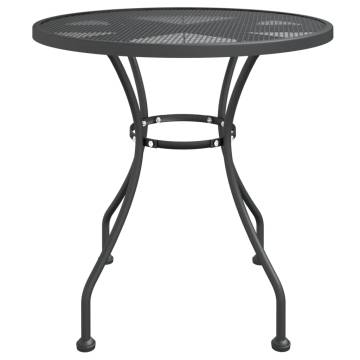 Stylish Garden Table Ø80x72 cm - Anthracite - Hipomarket