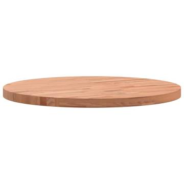 Round Solid Wood Beech Table Top Ø50x2.5 cm | HipoMarket