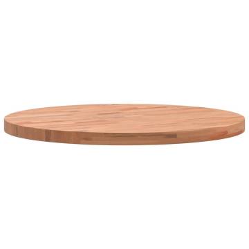 Round Solid Wood Beech Table Top Ø50x2.5 cm | HipoMarket