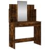 Dressing Table with Mirror - Smoked Oak | Stylish Bedroom Storage