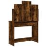 Dressing Table with Mirror - Smoked Oak | Stylish Bedroom Storage