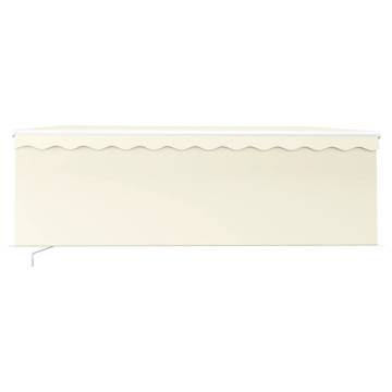 Manual Retractable Awning 4x3m Cream - Stylish & Durable