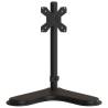 Adjustable Monitor Mount - Black Steel VESA 75/100 mm