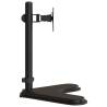 Adjustable Monitor Mount - Black Steel VESA 75/100 mm