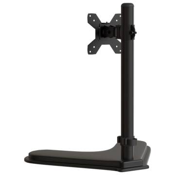 Adjustable Monitor Mount - Black Steel VESA 75/100 mm