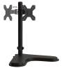 Adjustable Monitor Mount - Black Steel VESA 75/100 mm