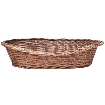 Willow Dog Basket/Pet Bed Natural 50 cm - Comfortable & Stylish