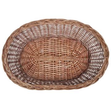 Willow Dog Basket/Pet Bed Natural 50 cm - Comfortable & Stylish