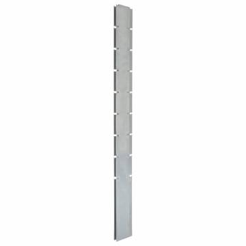 Garden Fence Posts 10 pcs Silver 220 cm Galvanised Steel