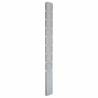 Garden Fence Posts 10 pcs Silver 220 cm Galvanised Steel