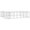 Outdoor Dog Kennel Steel 50.82 m² - Safe & Durable Play Area