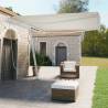 Freestanding Manual Retractable Awning 400x350 cm Cream Colour cream Size 400 x 350 cm Quantity in Package 1 