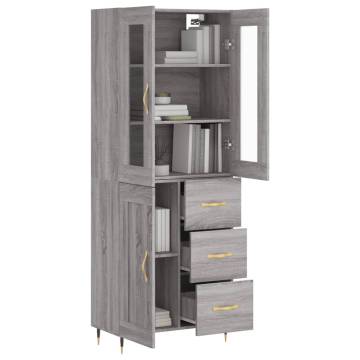 Elegant Highboard Grey Sonoma – Stylish Storage Solution