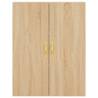 Stylish Highboard Sonoma Oak - 69.5x34x180 cm | HipoMarket