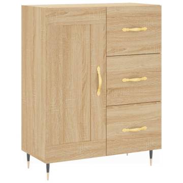 Stylish Highboard Sonoma Oak - 69.5x34x180 cm | HipoMarket