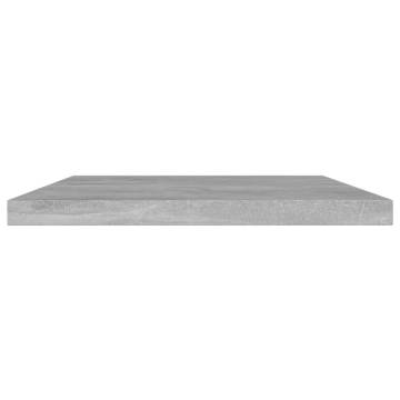 Bookshelf Boards 4 pcs Concrete Grey - Stylish Storage Solution