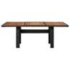 Garden Dining Table Black 200x100 cm - Durable Poly Rattan