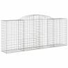 Arched Gabion Baskets - 12 pcs Galvanised Iron Garden Decor