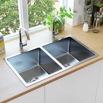 Handmade Stainless Steel Kitchen Sink - Premium Quality Design