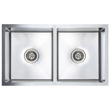 Handmade Stainless Steel Kitchen Sink - Premium Quality Design