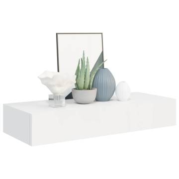 Wall-mounted Drawer Shelves 2 pcs - Elegant White Design