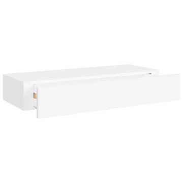 Wall-mounted Drawer Shelves 2 pcs - Elegant White Design