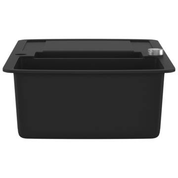 Granite Kitchen Sink Double Basin Black | Durable & Stylish