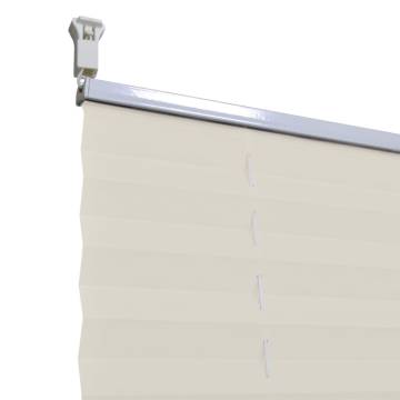 Plisse Blind 80x100cm Creme - Modern Privacy Solution