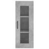 Stylish Highboard Concrete Grey - 34.5x34x180 cm - Hipomarket