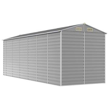 Light Grey Garden Shed | Galvanised Steel | Ample Storage