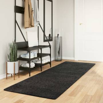 Shaggy Rug High Pile Modern Anthracite 80x250 cm - Hipomarket